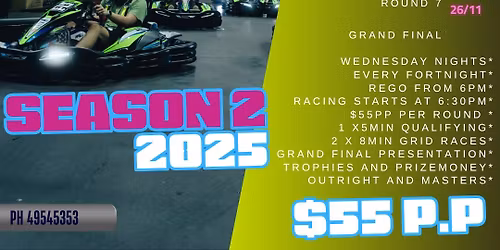 REGISTRATION FULL Senior Racing League Season 2 2025