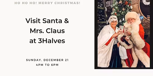 Santa and Mrs. Claus at the Brew Pub