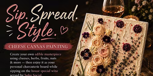 Gourmet Cheese Painting & Wine sipping