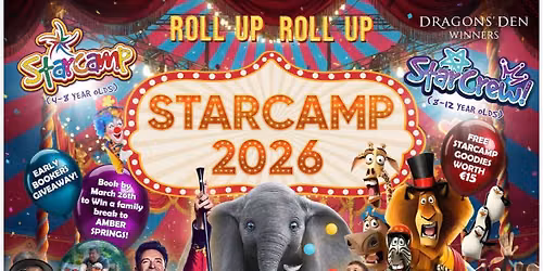 STARCAMP SUMMER CAMP! Ireland's No. 1 Camp for 4-12 year old Boys & Girls.