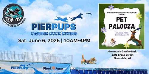 Pier Pups Dock Jumping at Greendale Pet Palooza