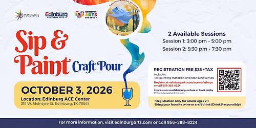 Sip and Paint: Craft Pour | October 3rd