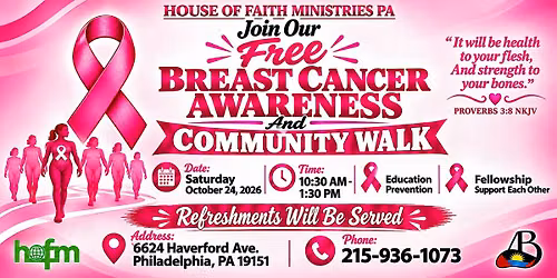 BREAST CANCER AWARENESS AND COMMUNITY WALK