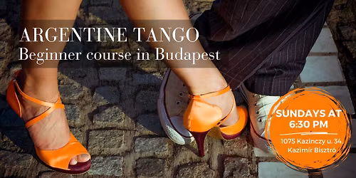 Argentine Tango: Beginner Course \u2013 Sunday Classes