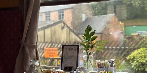 Ploughman\u2019s Lunch on a Steam Train - Vintage Bus Trip
