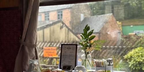 Ploughman\u2019s Lunch on a Steam Train - Vintage Bus Trip
