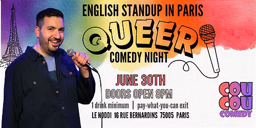 English Stand Up in Paris: Queer Comedy Night