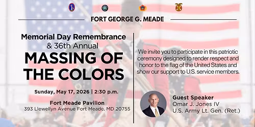 Memorial Day Remembrance and 36th Annual Massing of the Colors