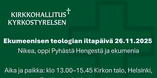 Ekumeenisen teologian iltap\u00e4iv\u00e4 2025
