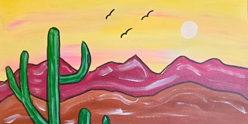 Horseshoe Cafe and Paint ~ Desert Sunset 347
