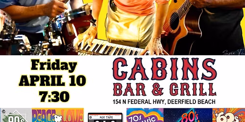 Unscheduled Tour rocks CABINS Bar & Grill DEERFIELD BEACH