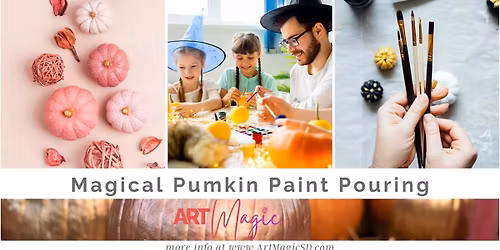 Magical pumpkin- Paint Pouring Fluid Art | Oceanside