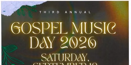 Gospel Music Day 2026, Louis T Jenkins and Soncerity