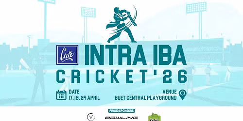 Cute presents Intra IBA Cricket '26