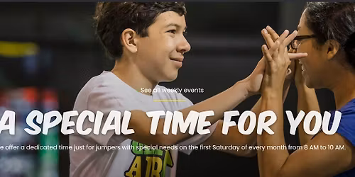 Get Air's Sensory Friendly Jumping