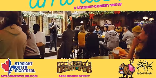 **English Stand Up Comedy Show ( Monday 8pm ) at the Montreal Comedy Club