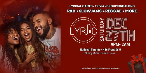 No silent nights over here.  LYRIC is your  FriendsMas after-party!