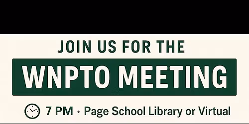West Newbury PTO Monthly Meeting