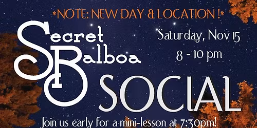 Secret Balboa Social