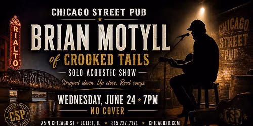 Brian Motyll of Crooked Tails live at Chicago Street Pub