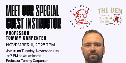 Guest Instructor Tommy Carpenter