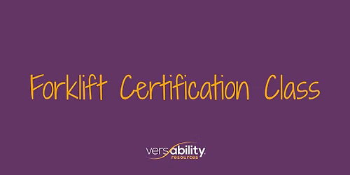 Forklift Certification Class - November