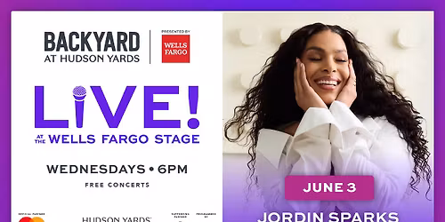 Live Concerts! On The Wells Fargo Stage: Jordin Sparks