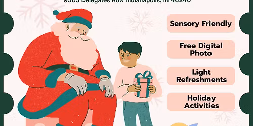 Photos with Santa at Sunpetal Pediatric Therapy