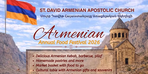 ST. DAVID ARMENIAN ANNUAL FOOD FESTIVAL 2026