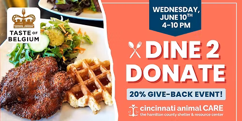 20% Give Back Night at Taste of Belgium\ud83c\udde7\ud83c\uddea\ud83d\udc3e