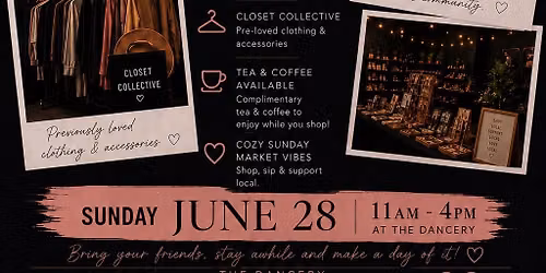 Sunday Social at The Dancery | Local Vendors & Closet Collective