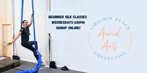 Beginner Aerial Silk Class Wednesdays @630pm