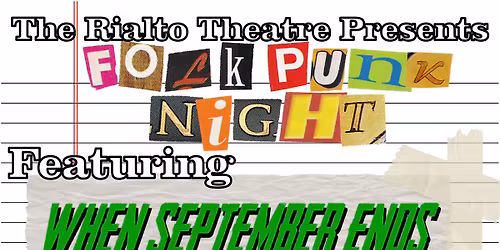 FOLK PUNK NIGHT FT. When September Ends \/ Miguel Cafe\u2019 \/ Don Beck 