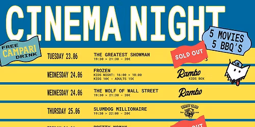 Outdoor Cinema - 5 editions: 23-26\/06