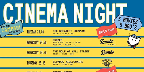 Outdoor Cinema - 5 editions: 23-26\/06
