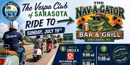 Ride to The Nav-A-Gator Bar & Grill