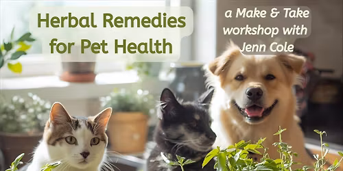 *NEW* Pet Wellness Herbal Remedies with Jenn Cole (In Person and Online)