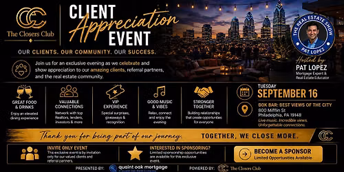 Client Appreciation Happy Hour at Bok Bar | Hosted by Pat Lopez & The Close