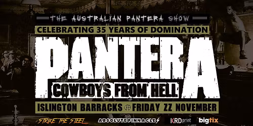 Cowboys From Hell - 35th Anniversary || Australian Pantera Show