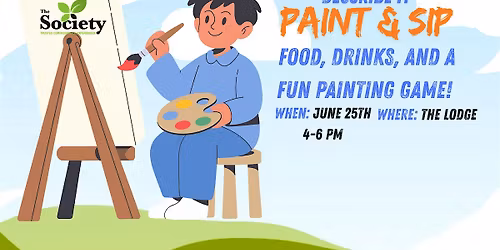 "Describe It" Painting Game, Drinks, and Food