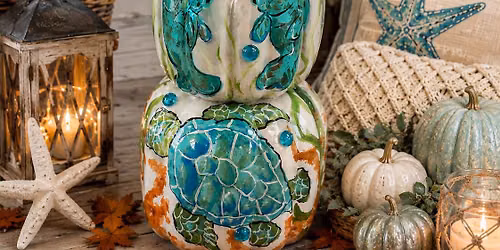 3 Tier 2ft Coastal Pumpkin Workshop