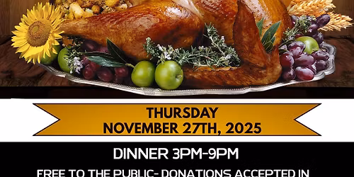 2nd Annual Community Thanksgiving Buffet 