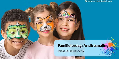 Familiel\u00f8rdag: Ansiktsmaling p\u00e5 biblioteket\ud83c\udfa8 
