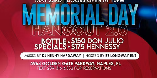 MEMORIAL DAY HANGOUT 2.0