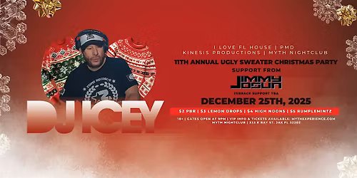 DJ ICEY at Myth Nightclub | Ugly Sweater Christmas Party | 12.25.25