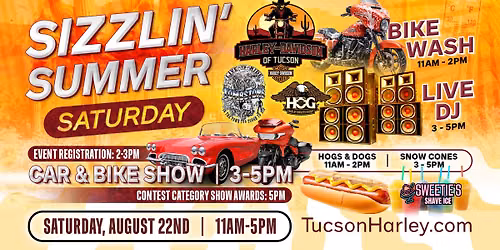 Sizzlin' Summer Saturday: Car & Bike Show