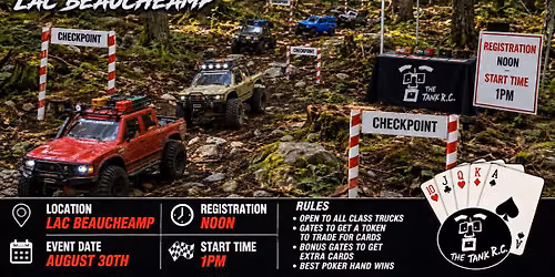 Parking Lot Wars RC Trail Truck, Poker Run