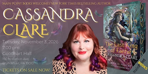 Cassandra Clare "The Last King of Faerie" with Guest Sabrina Layla