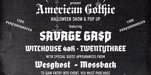 Affliction Clothing & Savage Gasp Present: American Gothic Halloween Show