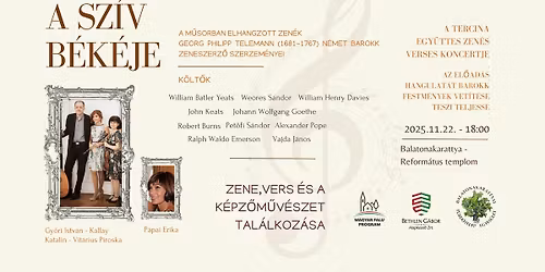 A szív békéje - Zene a vers és a képzőművészet találkozása